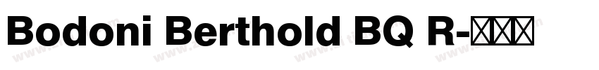 Bodoni Berthold BQ R字体转换